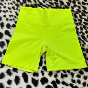 TNA Aritzia Neon Yellow Women's Bike Shorts